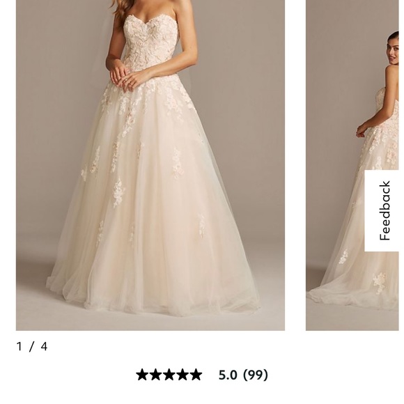 Beautiful wedding dress never worn!